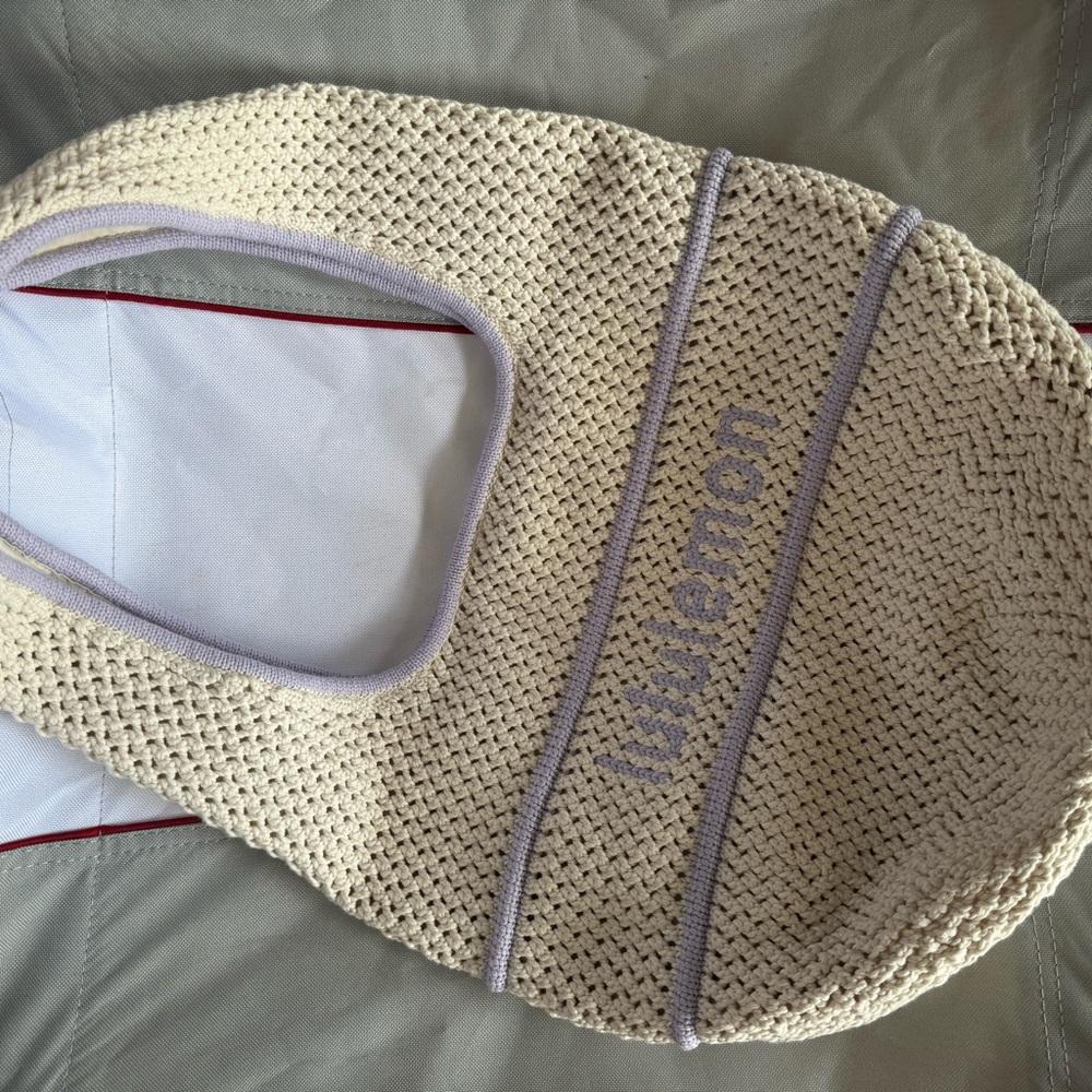 NWT Lululemon Cotton Crochet Shoulder Bag 7L